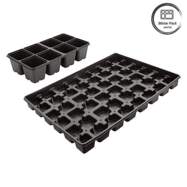 128 เซลล์ PS ถังปลูกพลาสติกสําหรับโรงเลี้ยงผัก 0.8mm ถึง 1.0mm หนา ถังการเจริญพันธุ์พืช