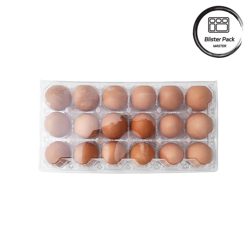 28 หลุม Thermoformed Custom Clear PET พลาสติกโปร่งใส กระปุกไข่กระจก กระจกสําหรับไข่ไก่