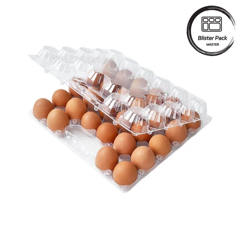28 หลุม Thermoformed Custom Clear PET พลาสติกโปร่งใส กระปุกไข่กระจก กระจกสําหรับไข่ไก่