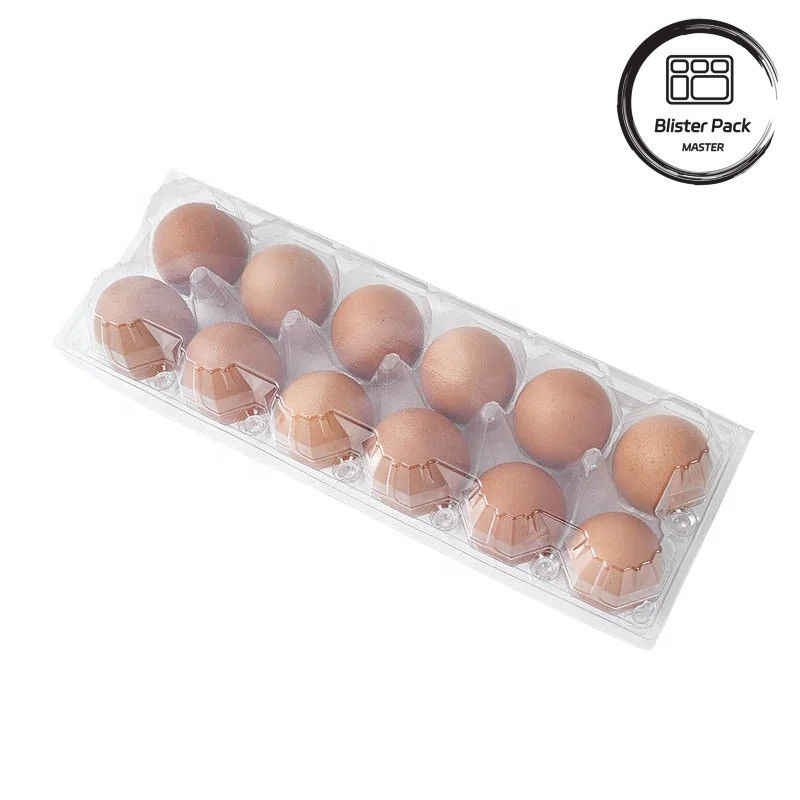 28 หลุม Thermoformed Custom Clear PET พลาสติกโปร่งใส กระปุกไข่กระจก กระจกสําหรับไข่ไก่