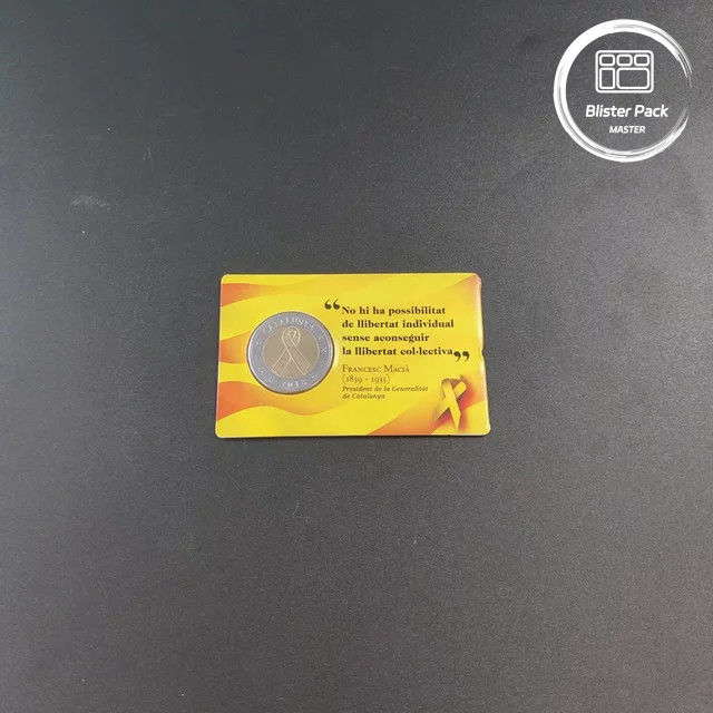 แพคเกจบลิสเตอร์คอนโดมาร์ตแบบแดบลิสเตอร์ใส Clamshell สําหรับเหรียญที่มีการบรรจุกระดาษกระดาษ