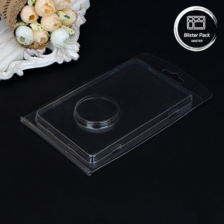 แพคเกจบลิสเตอร์คอนโดมาร์ตแบบแดบลิสเตอร์ใส Clamshell สําหรับเหรียญที่มีการบรรจุกระดาษกระดาษ
