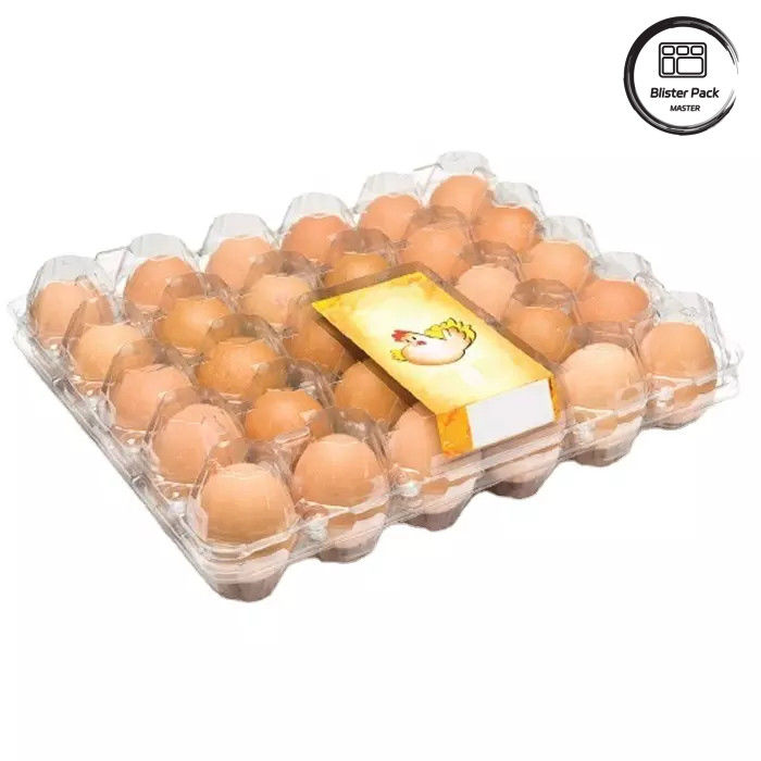 ขนาดที่กําหนดเอง PET Egg Blister Tray ถังพลาสติกแบบกระจกระจก