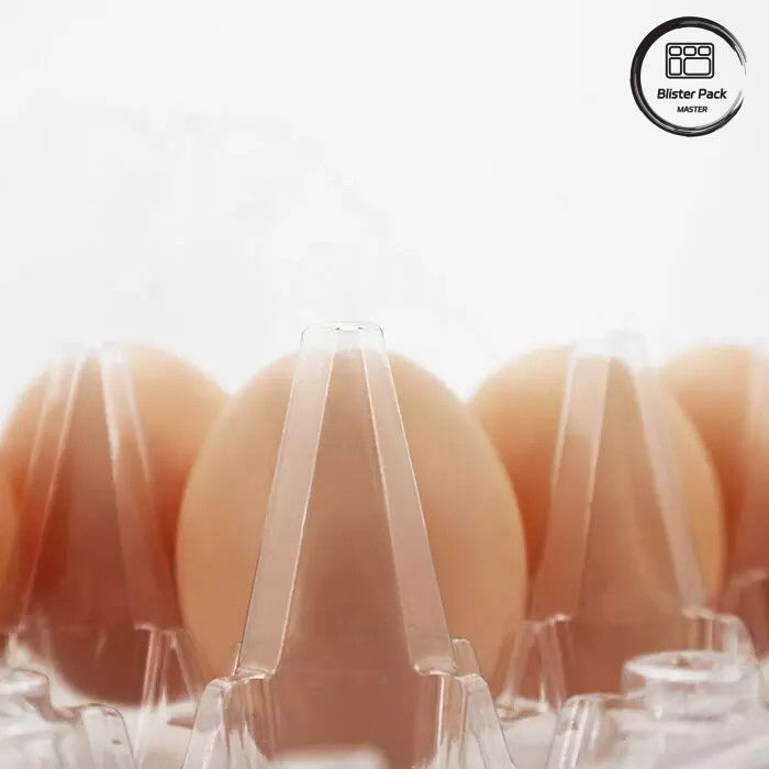 ขนาดที่กําหนดเอง PET Egg Blister Tray ถังพลาสติกแบบกระจกระจก