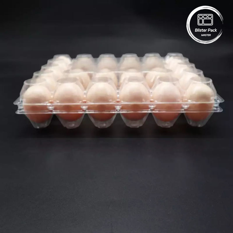 ขนาดที่กําหนดเอง PET Egg Blister Tray ถังพลาสติกแบบกระจกระจก