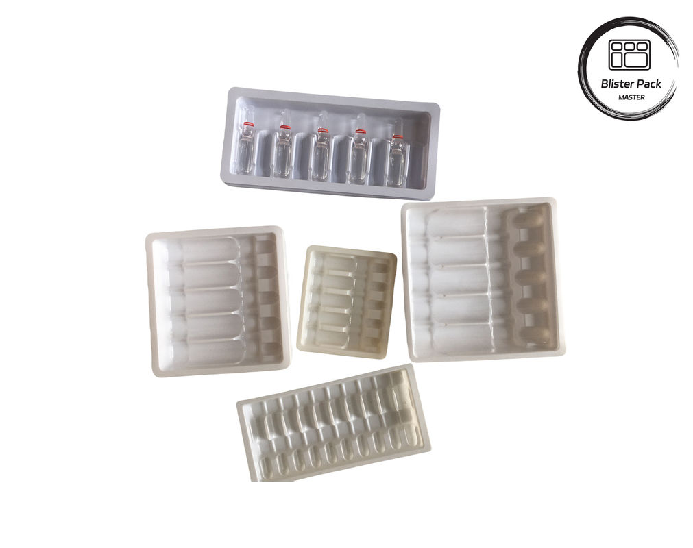 OEM & ODM PET กล่องพลาสติกบลิสเตอร์ที่สร้างระยะว่าง, การบรรจุภายในที่กําหนดเองสําหรับกระป๋องและยา