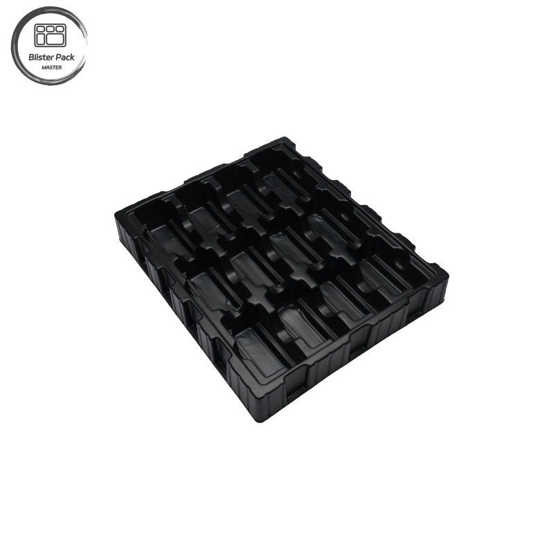 ESD PS PCB Packaging Tray, แอนติสแตติก พลาสติก บลิสเตอร์ เทรย์สําหรับอิเล็กทรอนิกส์