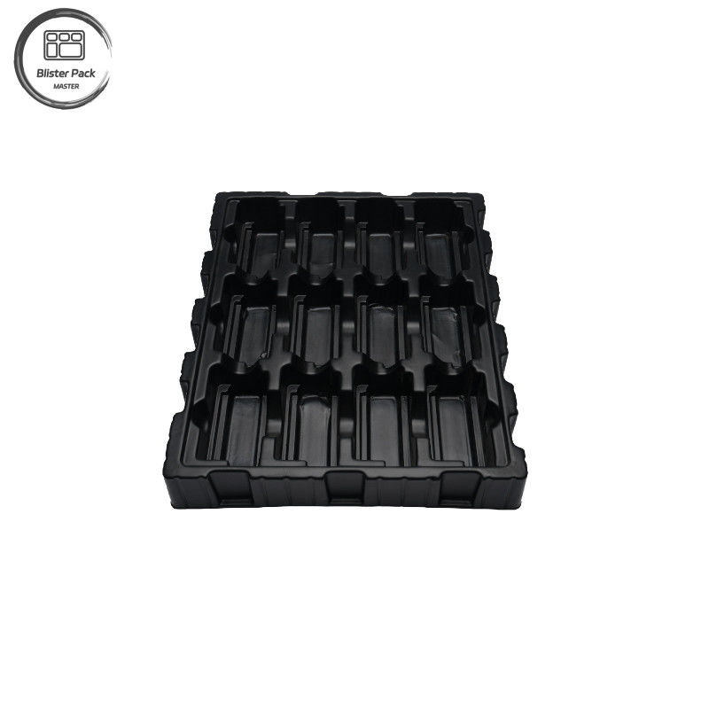 ESD PS PCB Packaging Tray, แอนติสแตติก พลาสติก บลิสเตอร์ เทรย์สําหรับอิเล็กทรอนิกส์