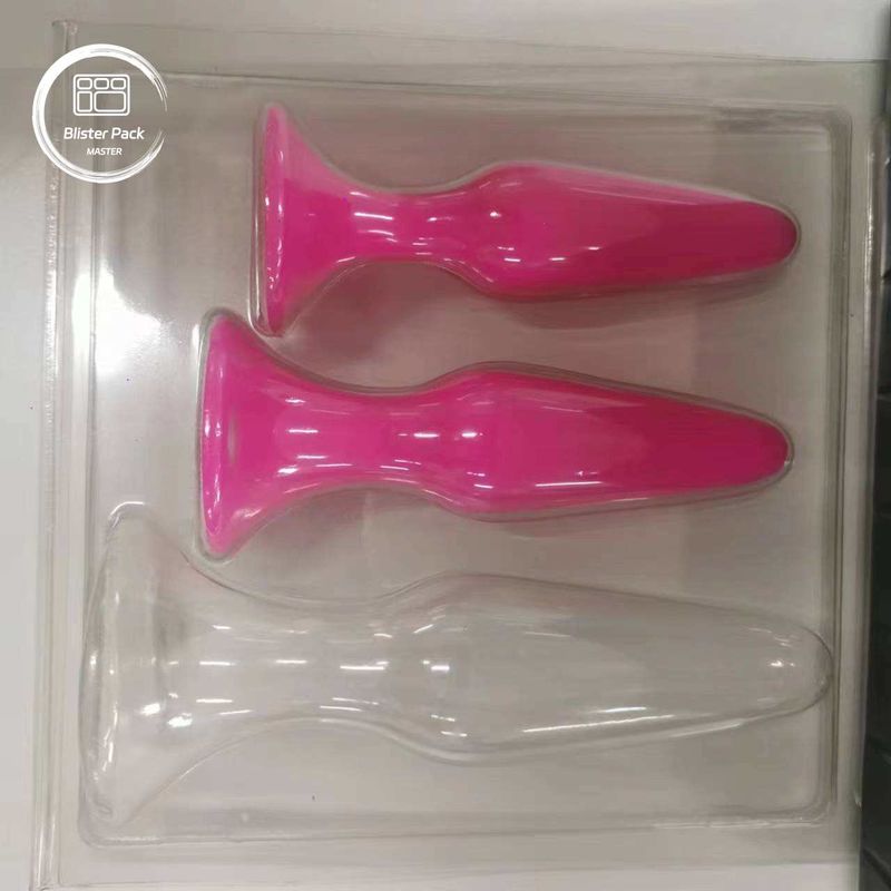 สะอาดต่อสิ่งแวดล้อม PS PET Clamshell Blister Box สําหรับผลิตภัณฑ์ผู้ใหญ่, Aldult Toy Storage And Packaging